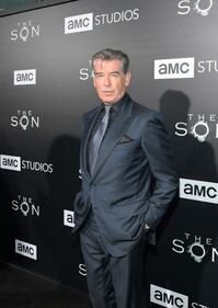 HOLLYWOOD, CA - APRIL 03: Actor Pierce Brosnan attends AMC's "The SON" premiere at ArcLight Hollywood on April 3, 2017 in Hollywood, California. (Photo by Charley Gallay/Getty Images for AMC)