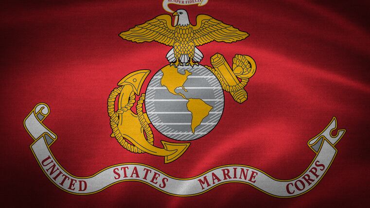 Officials at Camp Lejeune said in a statement that law enforcement there arrested the Marine, who was not named, at about 10:15 p.m.
