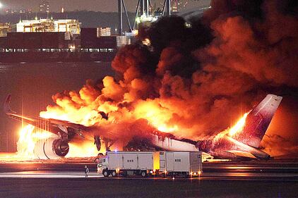 All the passengers and crew on board were safely evacuated, authorities said.