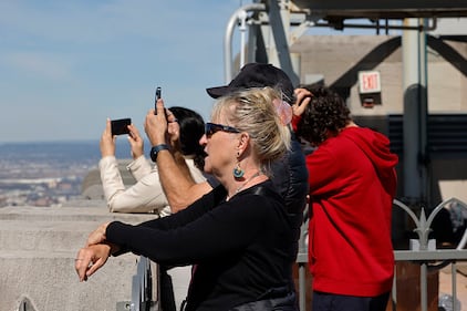 People awaiting the 2024 solar eclipse.