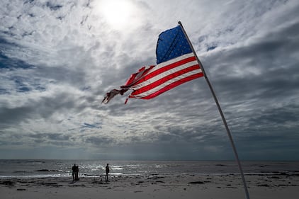 Damage left behind after Hurricane Milton