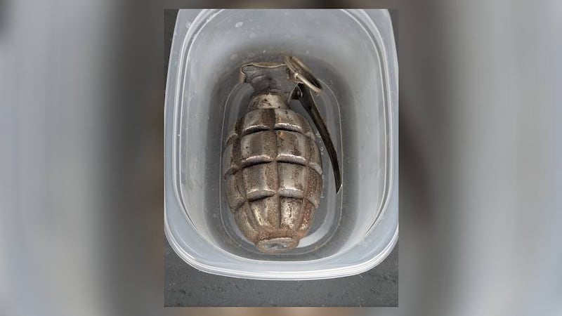 Area bomb squad recovers hand grenade, old ammunition