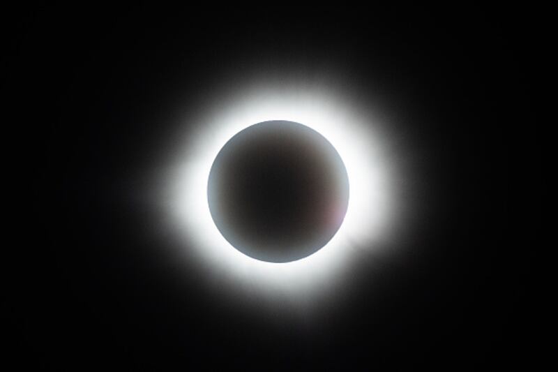 People watching the 2024 solar eclipse