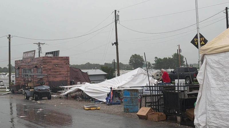 Champaign County fairgrounds closed today due to storm damage