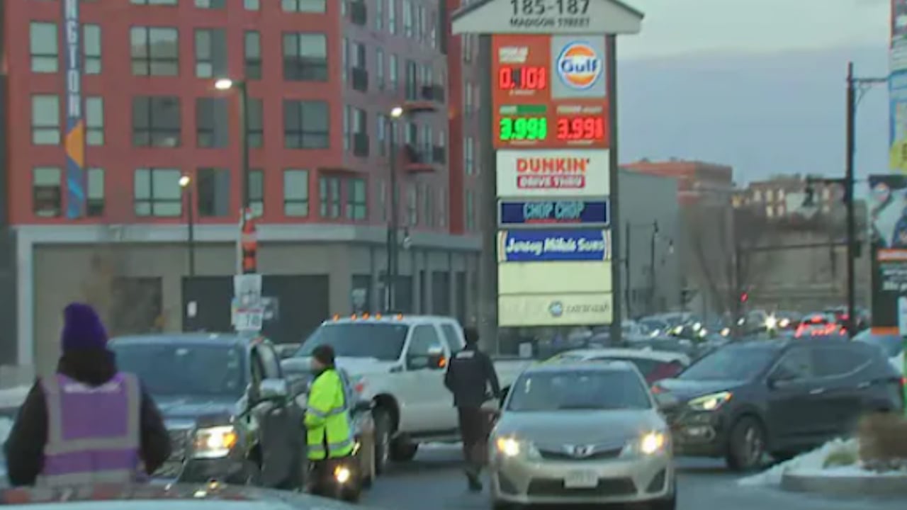 The lines were long in Worcester, Massachusetts, on Thursday as a convenience store was selling gasoline for 10 cents a gallon. It was part of a promotion from the UniBank bank chain.