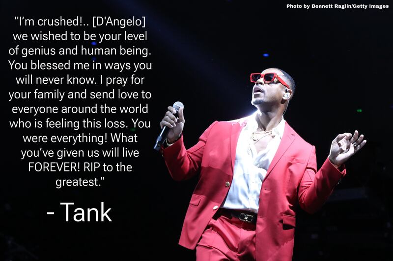 Celebrities Pay Tribute to D'Angelo