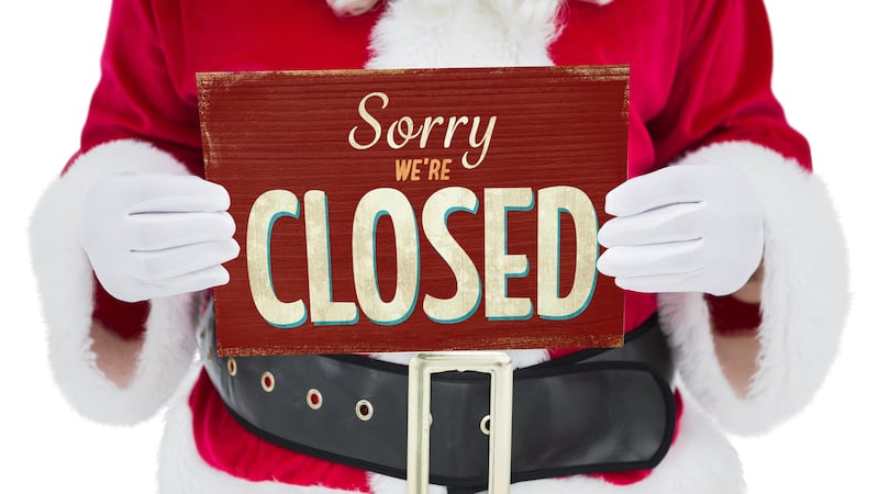 What’s open, closed for Christmas?