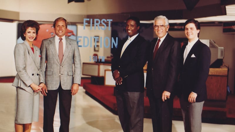 Cheryl with Ken Jefferson in 1989.