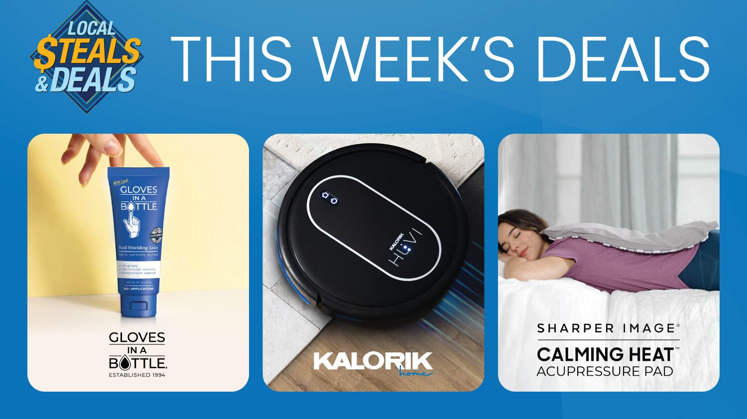 Take time for yourself with Calming Heat, Kalorik HUVI, & Gloves in a Bottle