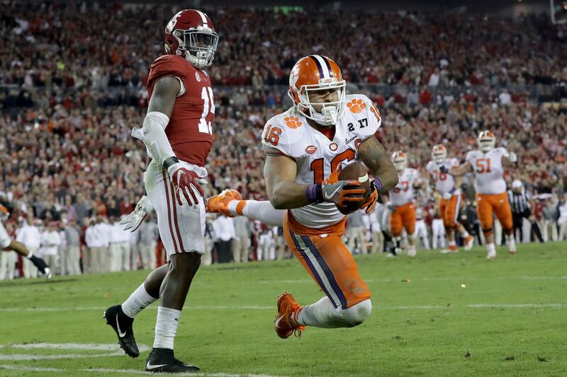 2017 CFP National Championship Clemson Tigers Alabama Crimson Tide