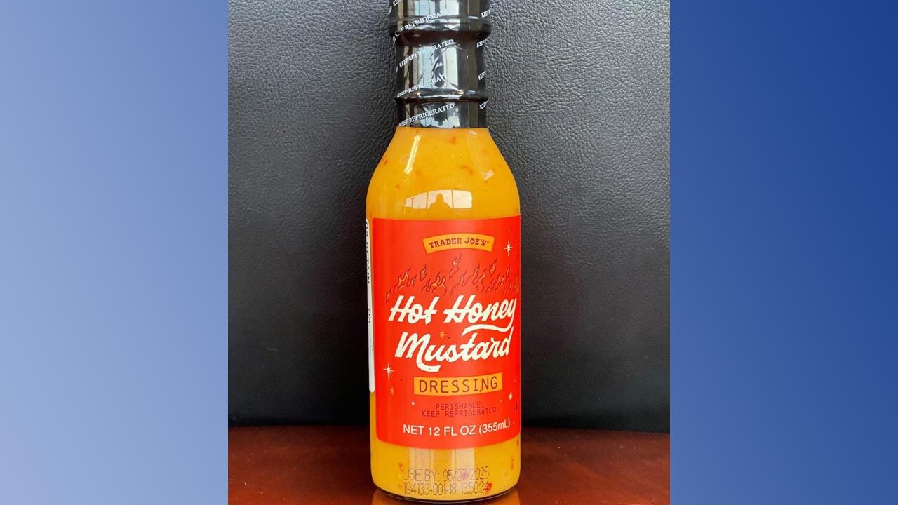 Bottle of Trader Joe's Hot Honey Mustard