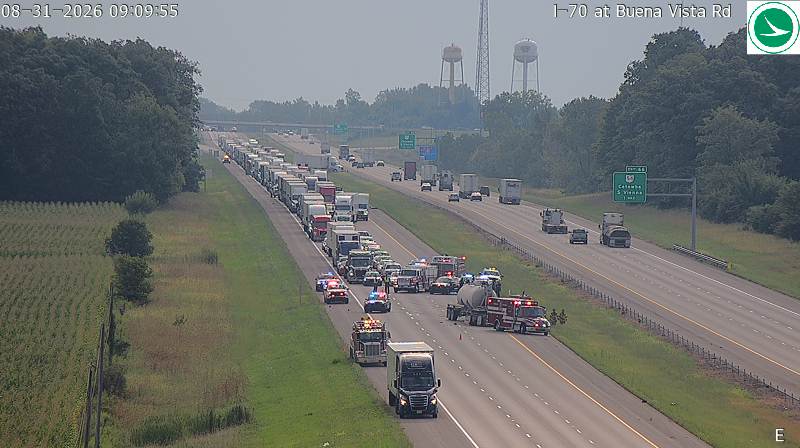 20 - year - old dead after being hit by semi on I - 70 in Clark County
