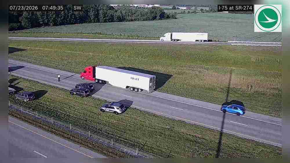 1 in custody after chase ends on I - 75 in Shelby Co , OSHP says