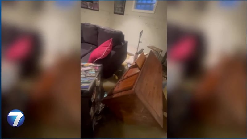 Heavy rain floods basement in Cincinnati