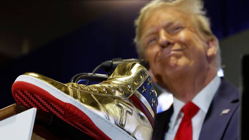 Air Trump? Former president pitches line of footwear at Sneaker Con in ...