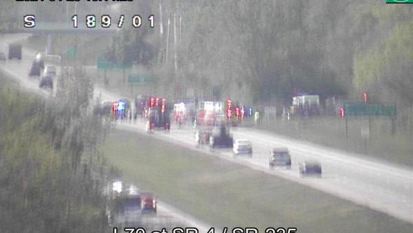 All lanes closed on SR-4 in Huber Heights due to crash 