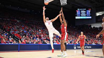 Camara’s double-double helps Dayton advance to A-10 semifinals