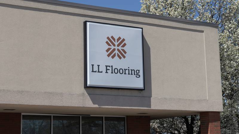 Indianapolis - Circa April 2023: LL Flooring retail store. Lumber Liquidators and LL Flooring are a retailer of hardwood flooring.