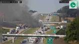 1 dead after fiery crash involving 3 semis on I-75 in Shelby Co.